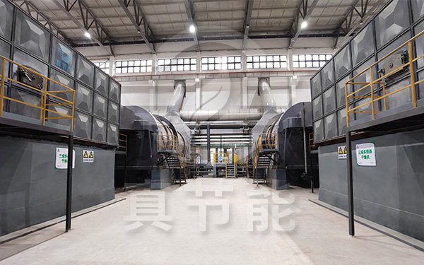 豆腐渣烘干設備運行現(xiàn)場