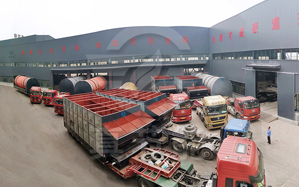 棕櫚粕烘干機發(fā)貨現場